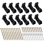 Kobsainf 12 Pcs Squeaky Wood Relief Floor Repair 2.24 X 1.42 0.75", Black. Fixed Price $39.08.