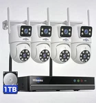 Hiseeu Wireless Security Camera System, 5G/2.4G Wifi, Dual Lens View, Full Hd. Fixed Price $199.95.