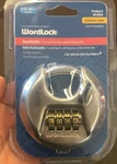 Wordlock Combination Discus Padlock 4 Dial, Stainless Steel Wlockx 80MM. Fixed Price $26.99.