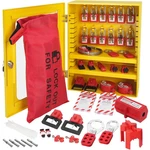 Electrical Lockout Tagout Kit, 59 Pcs Safety Station With Padlock. Fixed Price $177.76.