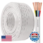 Mookeerf 22/6 22AWG Shielded Wire Conductor 200FT Plenum Cable White. Fixed Price $176.38.