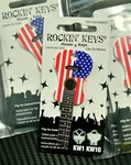 10 American Flag Acoustic Guitar Shaped Rockin Keys - KW1 Kwikset Blanks. Fixed Price $28.10.