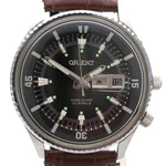Orient King Diver Stones 0349-10670 Black Case Size 41MM Used Watch #91023. Fixed Price $520.00.