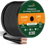 Gardencoin 14/2 Low Voltage Landscape Lighting Wire 100FT, Gauge Conduct.... Fixed Price $66.03.