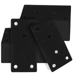 50 Pcs 4" Black Mending Plate For Wood, Heavy Duty Metal Brackets, Stainless .... Fixed Price $59.92.