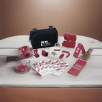 Ideal 44-970 15-PIECES Basic Lockout/tagout Kit With Small Zippered Pouch. Fixed Price $165.00.