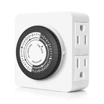 G-elek Timers For Electrical Outlets Indoor, 24-HOUR Dual Timer, Christma. Fixed Price $14.92.