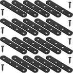 8 Pack Black Straight Brace Brackets 4 Inch Stainless Steel Flat Mending Plat.... Fixed Price $15.89.