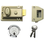 Yale Locks P77 Traditional Nightlatch 60MM Wheelbase Nickel Brass Sc Finish. Fixed Price $83.45.