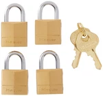 Master Padlock, Solid Brass In. Wide, 120Q Pack, 3/4" 4-PACK. Fixed Price $29.34.