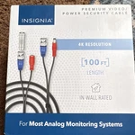 Insignia NS-SBNC100P92 100FT Dual Power & Video Cable Bnc/dc For Cctv Security. Fixed Price $13.19.
