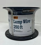 Cerrowire 250 Ft. 18/2 Silver Stranded SPT-1 Copper Lamp. Fixed Price $35.99.
