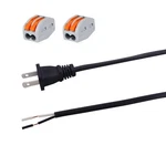Enersystec Power Cord Pigtail 18AWG 2 Prong 6FT Flat Shape Wire Suppl.... Fixed Price $14.59.