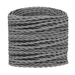 32.8FT Grey Twisted Cloth-covered 18/2 Electrical Wire Vintage Lamp Cord For. Fixed Price $25.99.