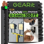 Gearit 100' 12/3 Sjoow Cable Cord Gauge Awg Conductor 300V. Fixed Price $179.00.