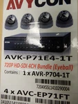 Avycon AVK-P71E4-1T Hd Security Kit Dvr 4CAMERAS. Fixed Price $100.00.