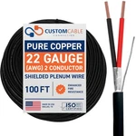 22 Awg 2-CONDUCTOR Shielded Stranded Copper Cable Ul Listed CL3P For Home. Fixed Price $66.05.