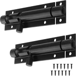 2 Pack 5 Inch Barrel Bolt Lock, Heavy Duty Slide Latch Security Sliding.... Fixed Price $13.45.