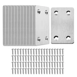 Toppros Pack Of 20 Flat Metal Straight Brace Bracket 0.06INCH Silver Color. Fixed Price $20.97.