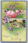 Platte South Dakota Sd Postcard Easter Greeting Ringing Bells Flowers Embossed. Fixed Price $9.72.