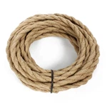 25FT Rope Covered Lamp Twisted Wire,prunlla Vintage 18/2 Industrial Electrical H. Fixed Price $34.86.