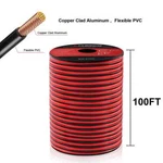 14AWG 100FT Red Black 2-CONDUCTOR Wire Cable For Led Strips 12V/24V Dc, Gauge. Fixed Price $36.30.
