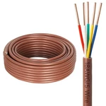 Thermostat Wire - 18/5 Solid Copper Gauge Conductor 20FT, Brown. Fixed Price $27.46.