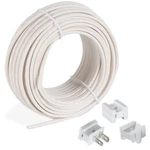 Aniai 18/2 SPT-1 Wire With 3PCS Vampire Plugs Low Voltage 50FT, White. Fixed Price $24.91.
