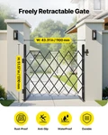 Single Folding Security Gate, 43.31 X 51.57 (w H). Fixed Price $108.96.