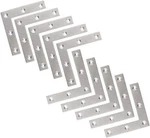 Flat Shaped Corner Bracket, Tiberham 10 Pcs 80 X Mm Stainless Silver. Fixed Price $12.35.