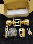 Polished Brass Door - Multiple Locks & Key Codes Great For Rentals. Fixed Price $7.95.