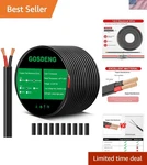 Gosdeng 14 Gauge Conductor Electrical Wire, Awg 2.08MM Pvc Cord, 12V/2. Fixed Price $38.99.