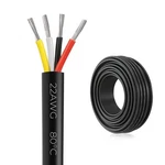 Firmerst 22 Gauge 100 Feet 4 Conductor Tinned Copper Electrical Wire For Ligh.... Fixed Price $47.36.