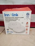2PK Innolink Hard Wired Inter Connected Smoke Detector Ac Alarm Dc 9V Nob. Fixed Price $37.99.