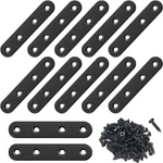 12PCS Black Straight Brackets 3 Inch Stainless Steel Flat Brace Mending Plates,. Fixed Price $13.16.