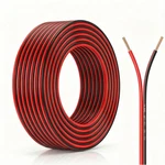 14 Gauge Wire 50FT, Awg Red And Black 2 Conductor Speaker Copper Clad.... Fixed Price $22.39.
