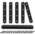 8 Pcs 5 Inch Straight Bracket, Stainless Steel Flat Mending Brace, Black Conn.... Fixed Price $18.42.