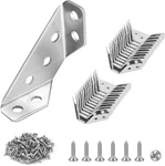 Plusroc 12-PACK Stainless Steel Corner Brackets Heavy Duty Braces For W. Fixed Price $17.99.