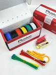 Lot Of 3 Plusivo 22AWG Gauge Wire Solid Core Hookup Kits. Fixed Price $50.00.
