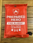 Prepared Hero Emergency Fire Suppression Blanket 39X39" Pull Tab New. Fixed Price $14.00.