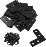 20PCS Mending Plates L-shape Corner Braces Black Flat For Wood 1.5. Fixed Price $11.16.