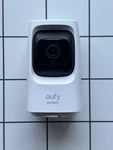 Eufy Indoor Wired 2K Ptz Security Camera W/ Ai Detect + 10FT Power Cord White. Fixed Price $40.00.