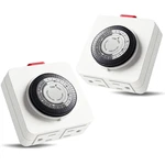 Timers For Electrical Outlets Indoor, 24-HOUR Dual Timer, Christmas Tree. Fixed Price $28.78.