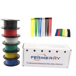 Fermerry 16 Awg Stranded Wire Spool 25FT, Yellow,blue,white,green,black,red. Fixed Price $62.51.