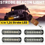 Amber/white 6LED Car New Hazard Flash Strobe Light Dash Warning Lamp Truck Usa. Fixed Price $18.99.