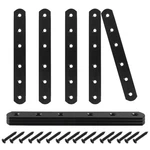 8 Pcs 6 Inch Straight Bracket, Stainless Steel Flat Mending Brace, Black Conn.... Fixed Price $19.43.