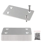 Bokwin 12PCS Flat Straight Mending Plates, 2.4" X 1.5" (silver),. Fixed Price $9.77.