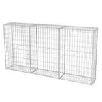 Gabion Basket Wire Fence Retaining Wall Outdoor Garden Galvanized Steel Vidaxl. Fixed Price $156.99.