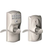 Schlage Satin Nickel Steel Electronic Keypad Entry Lock (open Box )1. Fixed Price $55.99.