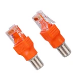 Btfo 2PCS Coax To Ethernet Adapter, F-type Female As Shown In Picture. Fixed Price $9.88.